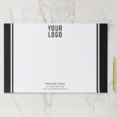 白黒プロモーションビジネスロゴ ペーパーパッド (インサイチュ)