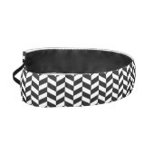 白黒ヘリンボンヘッドバンド アスレチックヘッドバンド (左)