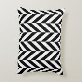 白黒ヘリンボーンパターン アクセントクッション (裏面(縦))