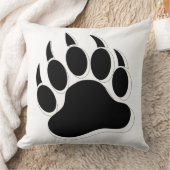 白黒ベアーポー クッション (ブランケット)