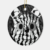 白黒ベア セラミックオーナメント (左)