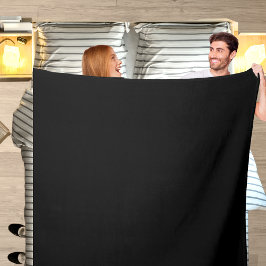 白黒ベデスプ無地のレッド フリースブランケット