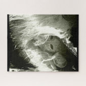 白黒ベニスのマスク ジグソーパズル (横)