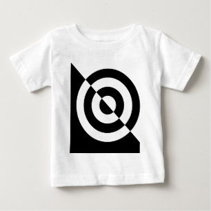 白黒ベビーの視覚刺激のティー ベビーTシャツ