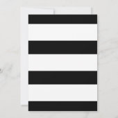 白黒ベビークジラ男の子のシャワー 招待状 (裏面)