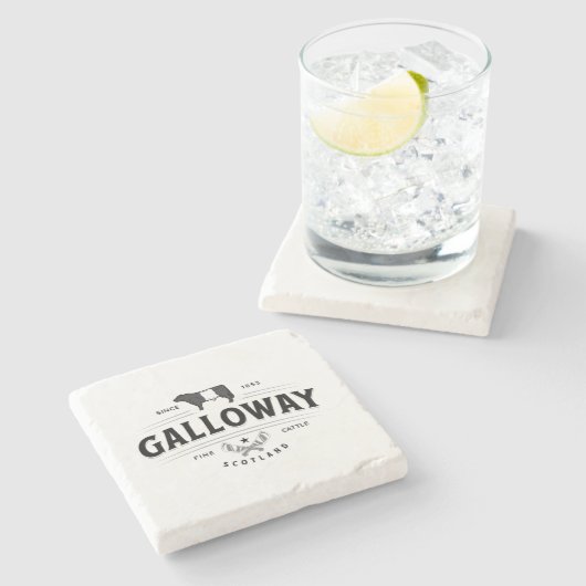 白黒ベルテゲロウェイベルティフュズブルロゴ ストーンコースター (横)