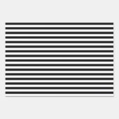 白黒ベンガルのストライプ ラッピングペーパーシート (正面3)