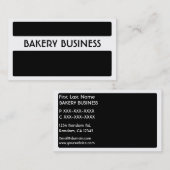 白黒ベーカリー名刺 名刺 (正面/裏面)