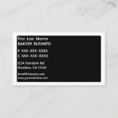 白黒ベーカリー名刺 名刺 (裏面)