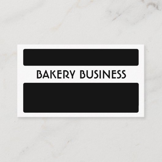 白黒ベーカリー名刺 名刺 (正面)