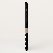 白黒ベージュモノグラムスクリプト水玉模様 Case-Mate iPhoneケース (裏面/左)