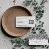 白黒ペイズリーウェディングプランナー 名刺