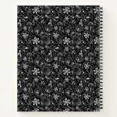 白黒ペイズリースパイラルノートブック ノートブック (裏面)