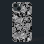 白黒ペイズリーハムダマスパターン iPhone 13ケース<br><div class="desc">白黒エレガントヴィンテージフローラペイズリーwpattern。すべての手紙は間もなく利用可能になり、あなたがあなたのイニシャルのために私にメールを送ることができる私たちはまた、あなたの名刺の招待のための無料の文字フォーマットを提供する。</div>