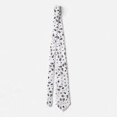 白黒ペイズリープリント ネクタイ (裏面)