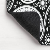 白黒ペイズリーマウスパッド マウスパッド (コーナー)