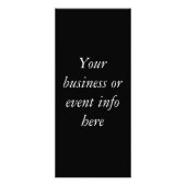 白黒ペイズリーラックカード招待状 ラックカード (裏面)