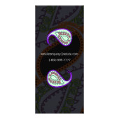 白黒ペイズリーラックカード ラックカード (裏面)