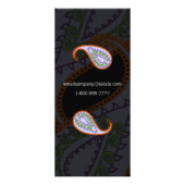 白黒ペイズリーラックカード ラックカード (裏面)