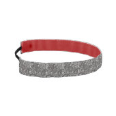 白黒ペイズリー アスレチックヘッドバンド (左)