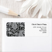 白黒ペイズリー ラベル (インサイチュ)