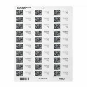 白黒ペイズリー ラベル (フルシート)