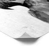 白黒ペエカブオパロットミニマル子供部屋 ポスター (角)