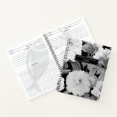 白黒ペオニスウォーター色フローラレシピ ノートブック (内部)