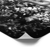 白黒ペガサスグランジ ポスター (角)