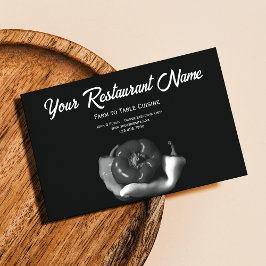 白黒ペッパーズファームtoテーブルレストラン コーリングカード