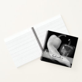 白黒ペッパーベジタリアンレシピ ノートブック