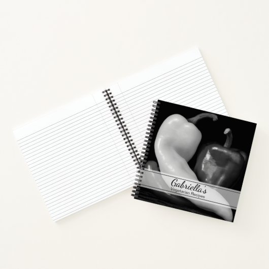 白黒ペッパーベジタリアンレシピ ノートブック (内部)