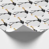 白黒ペンギン包装紙 ラッピングペーパー (角)