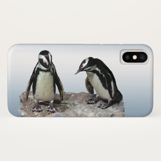 白黒ペンギン鳥類iPhone 11ケース Case-Mate iPhoneケース (裏面(横))