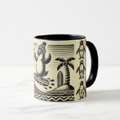 白黒ペンギン マグカップ (正面右)