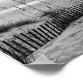 白黒ペンサコーラビーチ ポスター (角)