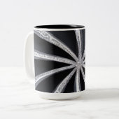 白黒ホイール ツートーンマグカップ (正面左)