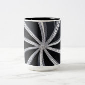 白黒ホイール ツートーンマグカップ (中央)