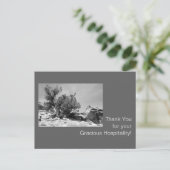 白黒ホスピタリティありがとう ポストカード (スタンド正面)