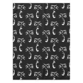 白黒ホラー顔 テーブルクロス (正面)