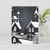 白黒ホリデーカード シーズンカード (スタンド正面)