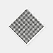 白黒ホリデー千鳥格子の紙ナプキンス スタンダードカクテルナプキン (角)