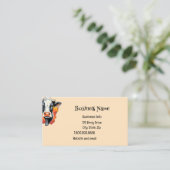 白黒ホルスタイン,カウファーム動物,グラフィックアート 名刺 (スタンド正面)