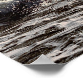 白黒ホースモノクロ写真キャンバス ポスター (角)