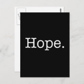 白黒ホープ感動的引用文テンプレート ポストカード (正面/裏面)
