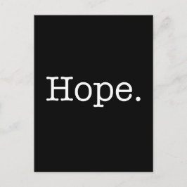 白黒ホープ感動的引用文テンプレート ポストカード