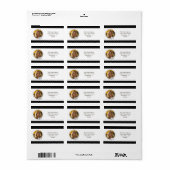 白黒ボウズ写真卒業 ラベル (フルシート)