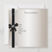 白黒ボウ21歳バースデーシルバーセピア 招待状 (裏面)