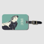 白黒ボクサー ラゲッジタグ (正面横)