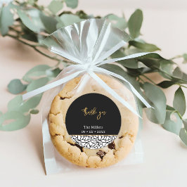 白黒ボタニカルファミリー名伊達ありがとう ラウンドシール